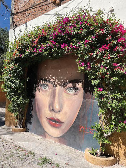Colorful murals are found throughout the Colonia Guadalupe art district. Colorful murals are found throughout the Colonia Guadalupe art district.