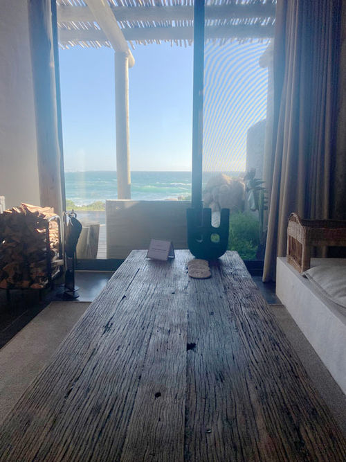 Enjoying an ocean view from a guestroom at GweGwe Beach Lodge was the ideal way to start each day. Enjoying an ocean view from a guestroom at GweGwe Beach Lodge was the ideal way to start each day.