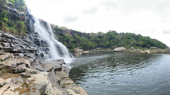 A guided hike from GweGwe Beach Lodge included a stop at Horseshoe Falls, which featured quiet swimming holes and ancient Bushmen rock paintings etched into the stone.