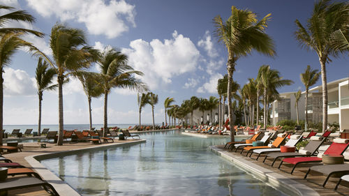 One of two pools at the Andaz Mayakoba. One of two pools at the Andaz Mayakoba.