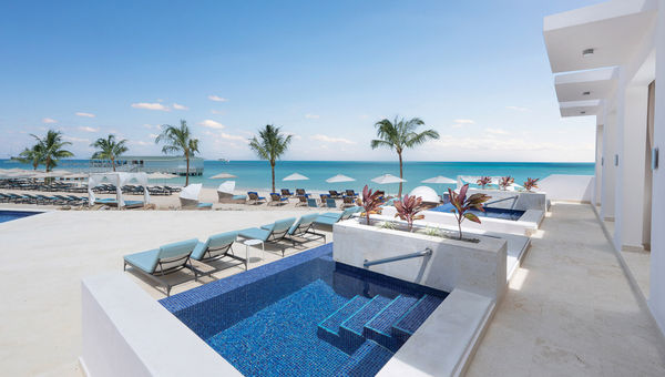Pool cabanas at the Antigua resort have private plunge pools. The Barbados property will, as well, when it opens in 2026. Pool cabanas at the Antigua resort have private plunge pools. The Barbados property will, as well, when it opens in 2026.